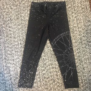 SoulCycle Zara Terez rhinestone print Capri